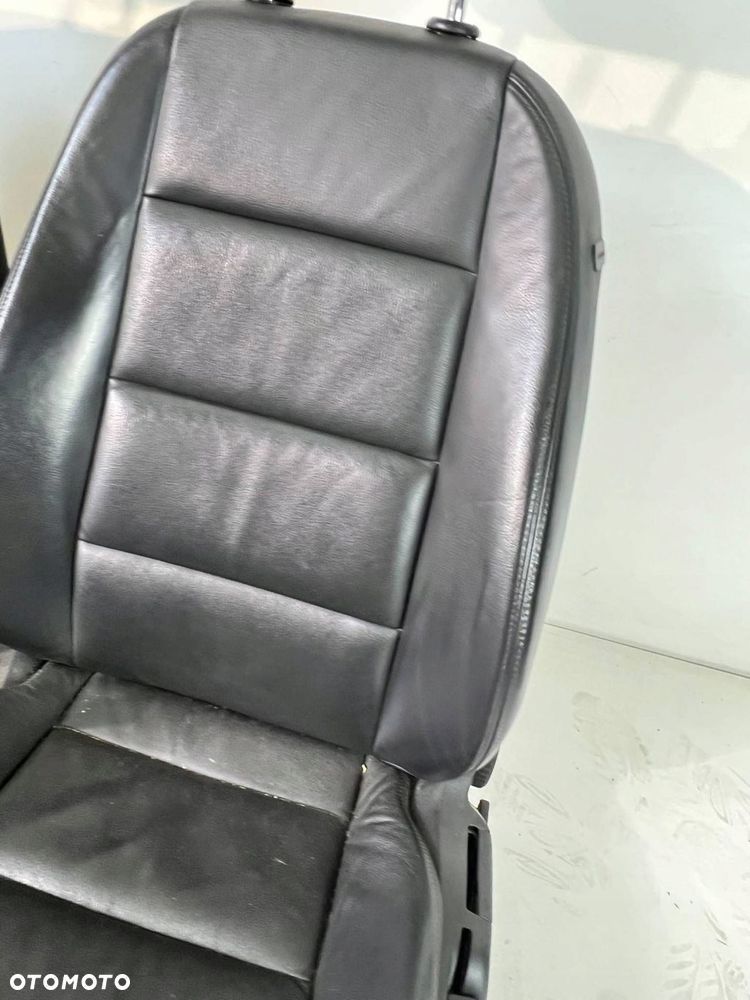 Fotele / Kanapa / Komplet CZARNA SKÓRA GRZANE Audi A6 S6 C6 4F 2010 - 8