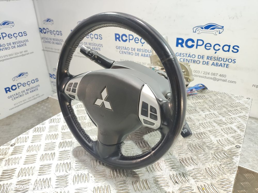 Volante Airbag Pele Comandos Multifunções Mitsubishi ASX I 1 Mk1 Fase 1 2010 a 2013 - 5