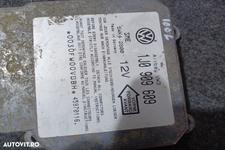 Calculator airbag 1J0909609 Volkswagen VW Golf 4 [1997 - 2006] Hatchb - 4