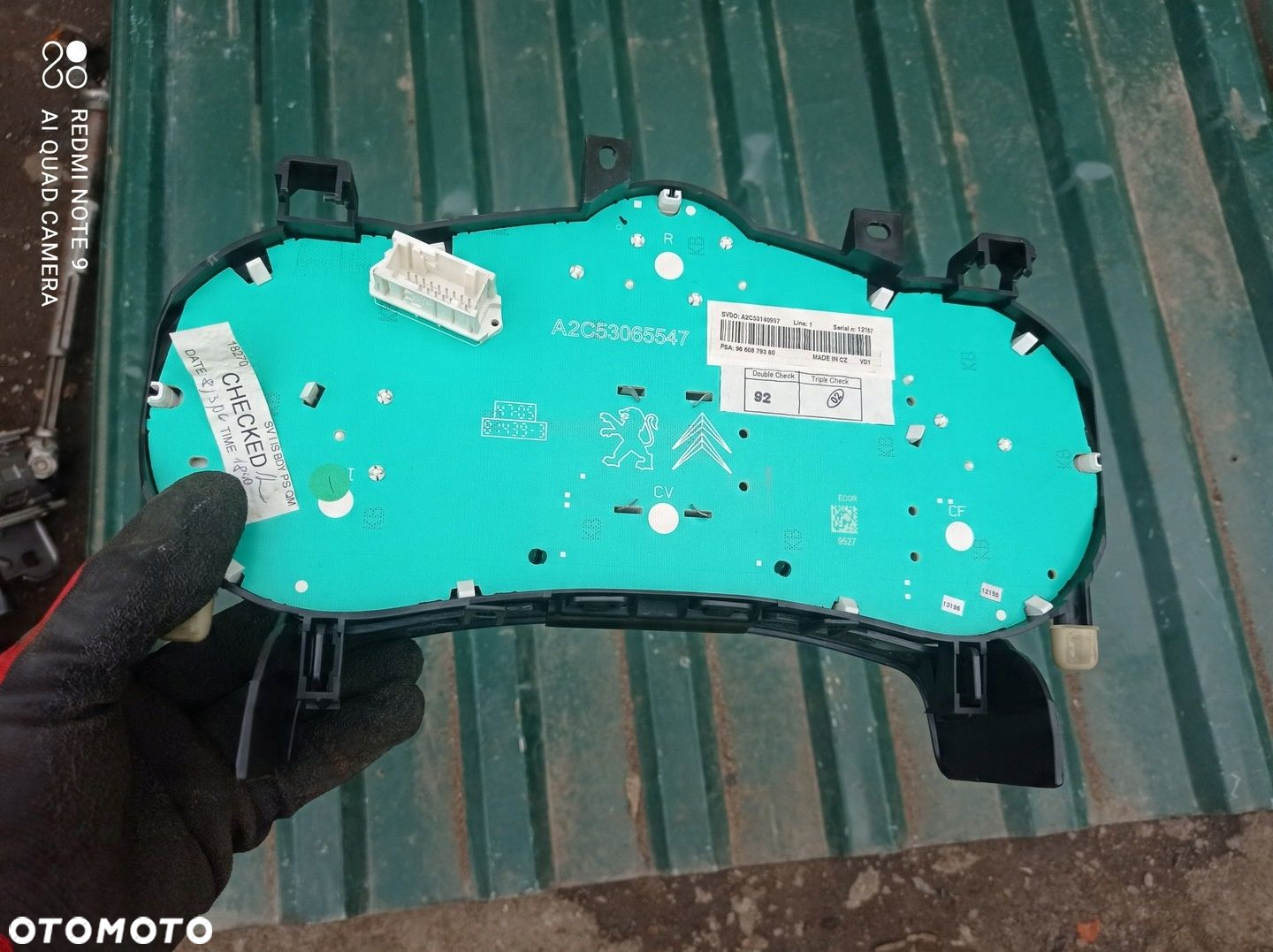Licznik Zegary Peugeot 207 1.4 9660879380 - 2