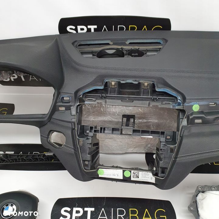 BMW X2 F39 DESKA ROZDZIELCZA NITKA KONSOLA KOKPIT PULPIT PODUSZKI AIRBAG AIR BAG PASY KIT SET - 3