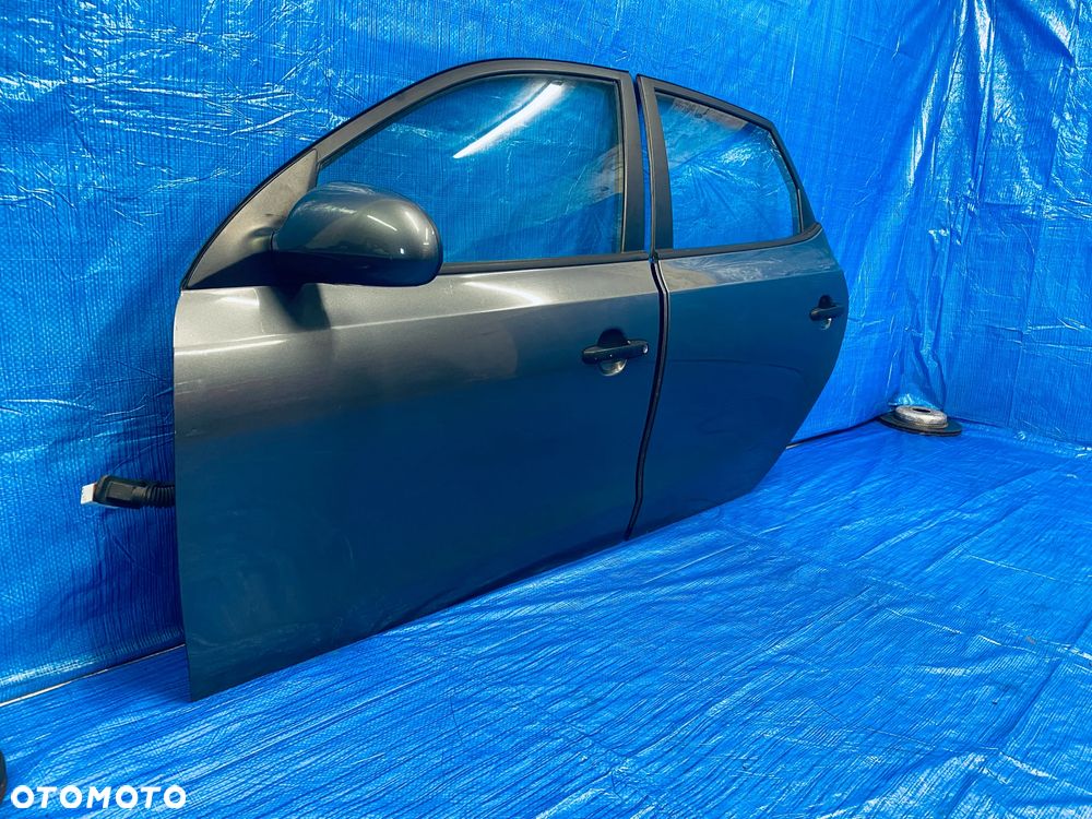 DRZWI LEWE LEWY TYŁ TYLNE KOMPLETNE HYUNDAI I30 HB 5-DRZWI 07-12R ; SZARE LAKIER 9A ORYGINAŁ EUROPA - 4
