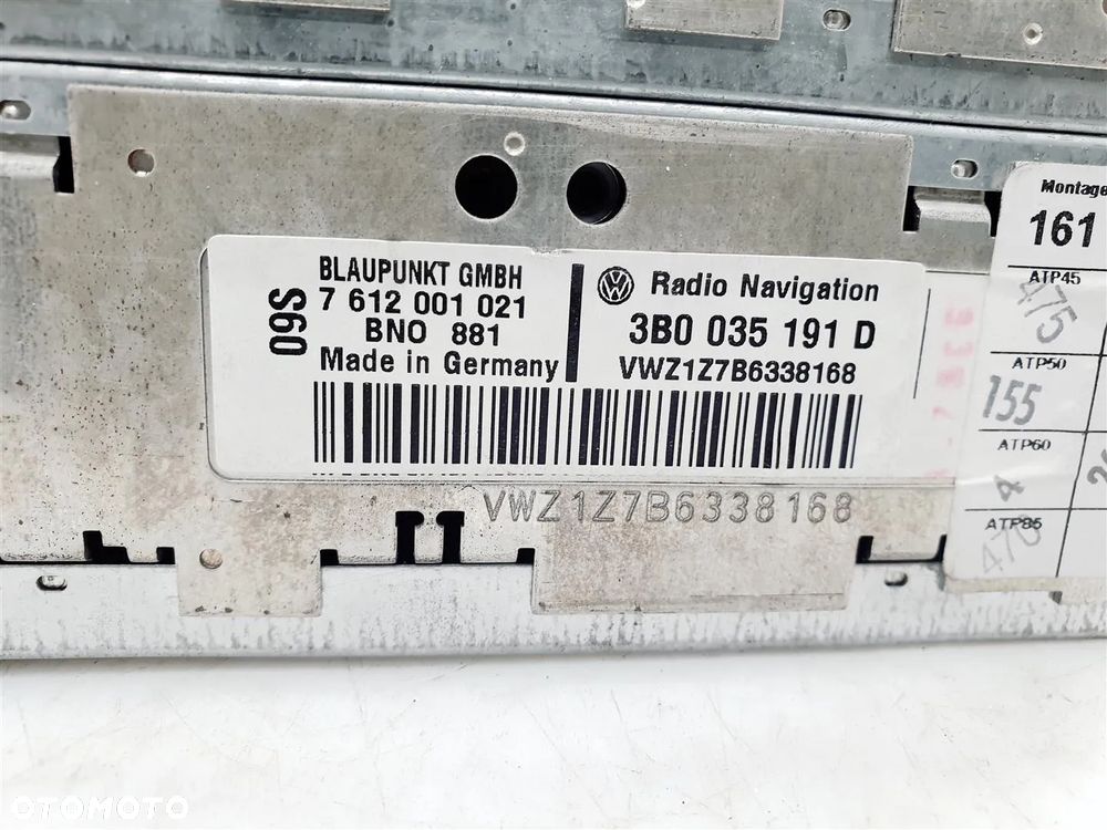 VW PASSAT B5 SHARAN T5 RADIO NAVIGACJA MFD 3B0035191D - 5