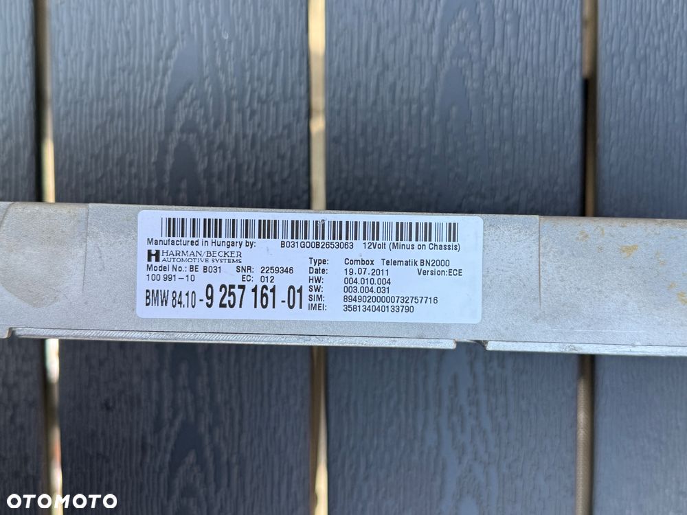 Moduł Bluetooth BMW e90 e91, 84.10 9 257 161 - 3