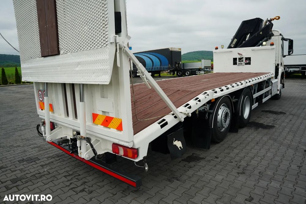 Mercedes-Benz AROCS 2533/ 6X2 / REMORCA AUTO + HIAB 188 B-2 HGV / COMANDE HIDRAULICE / TROLIU / PUNȚĂ RIDICATĂ - 15