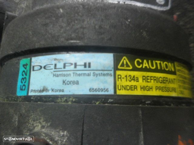 Compressor AC 6560956 R134A OPEL FRONTERA B 2000 2.2DTI 116CV 5 CINZA DELPHI - 3