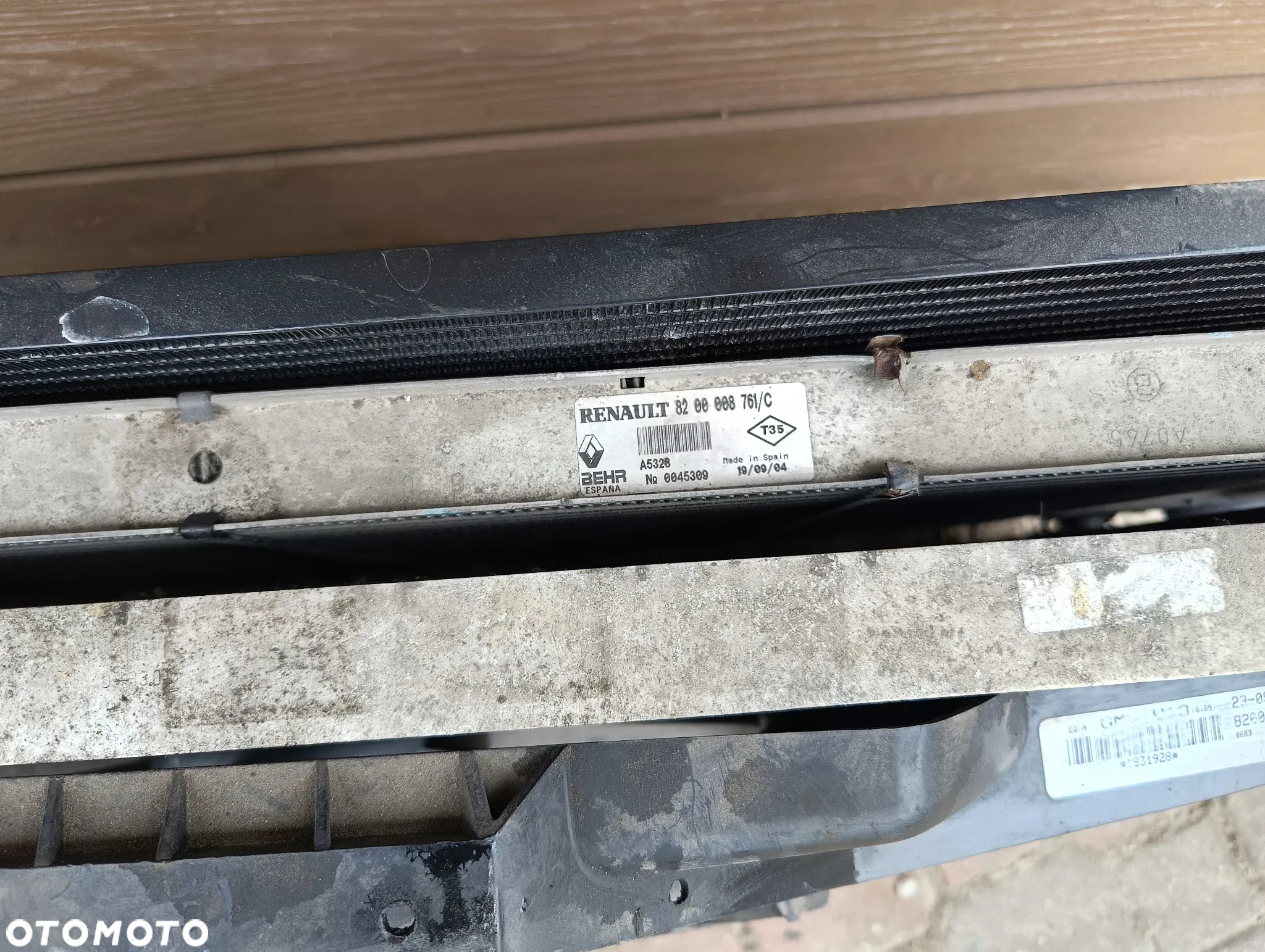 CHŁODNICA WODY KLIMATYZACJI KOMPLET CHŁODNIC RENAULT ESPACE IV 2.0Tb 8200387730, 8200008761, 8200302463 - 2