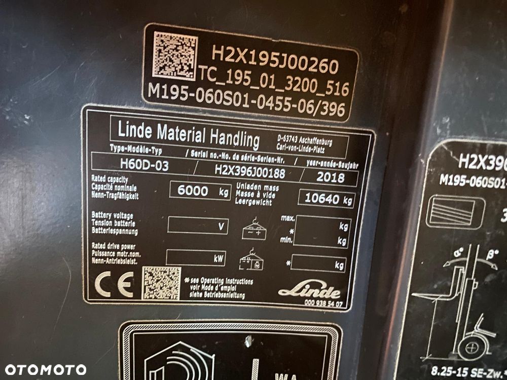 Linde H 60 D Evo / 6 WIDEŁ UNIKAT / SERWISOWANY / 6 TON UDŻWIGU / KSIĄŻKA SERWISOWA / 1WŁ. / MOŻLIWY UDT I TRANSPORT PO CAŁEJ EU! - 40