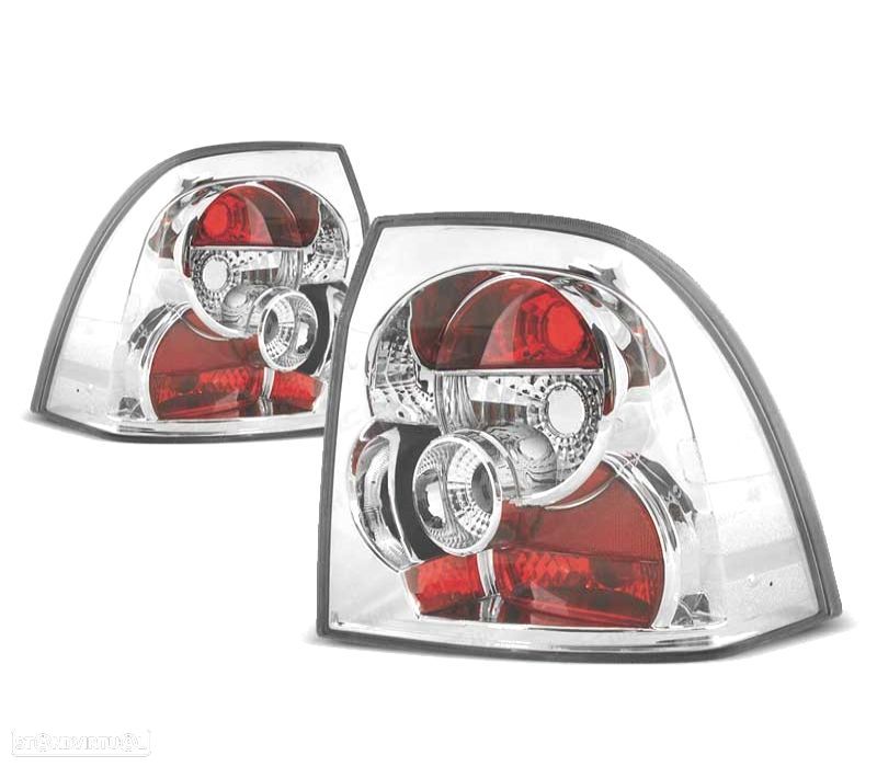 FAROLINS TRASEIROS OPEL VECTRA B 99-02 CROMADO - 2