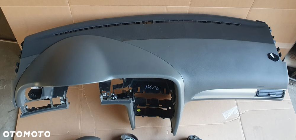 Konsola poduszki pasy AIRBAG  sensor zestaw naprawczy Audi A6 C6 Szara - 2