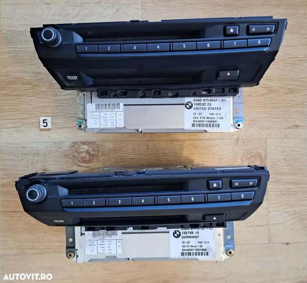 Unitate modul radio cd cu navigatie CCC casetofon bmw X5 E70 X6 E71 - 1