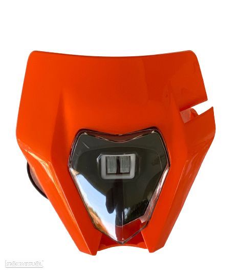 farol led universal led off road laranja - 2