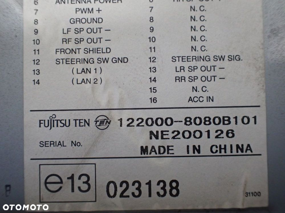 RADIO CHEVROLET EPICA II 2.0 96628287 - 9