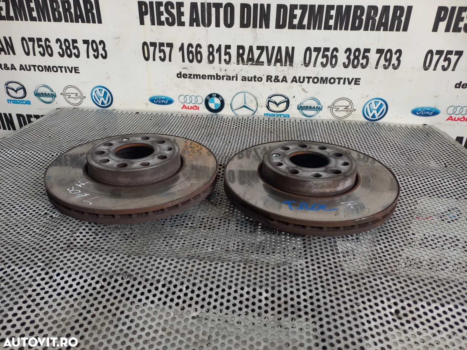 Set Discuri Frana Fata Vw T-Roc 1.0 Benzina Diametru 28 cm Stare Buna Dezmembrez Vw T-Roc - Dezmemb - 4