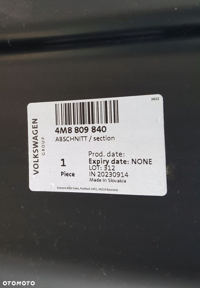 audi q8 sq8 rama prawy próg słupek bok poszycie 4m8809840 - 6