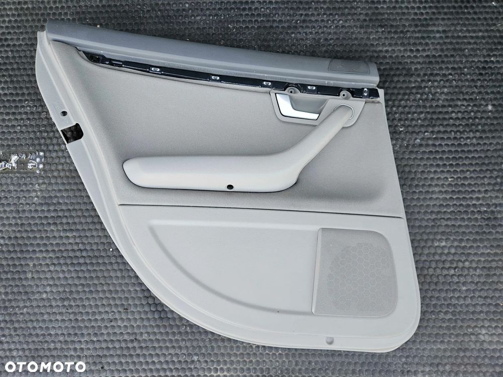 Boczek Boczki Drzwi Jasne Welur Platin Hell Tyl Tylne Glosnik Maskownica Audi A4 B6 B7 - 9