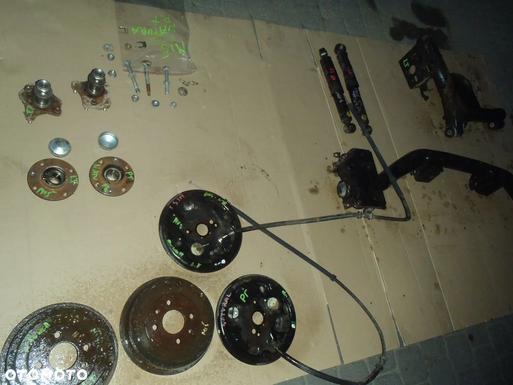 belka zawieszenie zawieszenie tył tylne wózek  wahacz fiat panda tył tylne natural power jak nowe nie malowane - 34