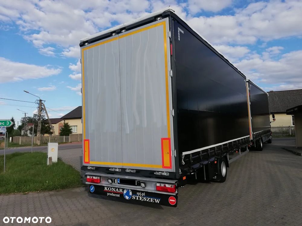 Konar JG3 19 Palet Przyczepa Jednoosiowa Tandem Przejazdowa Dach Suwany - 7