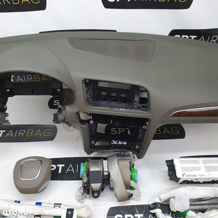 AUDI Q5 8R DESKA ROZDZIELCZA KONSOLA KOKPIT PULPIT PODUSZKI AIRBAG AIR BAG PASY KIT SET - 3