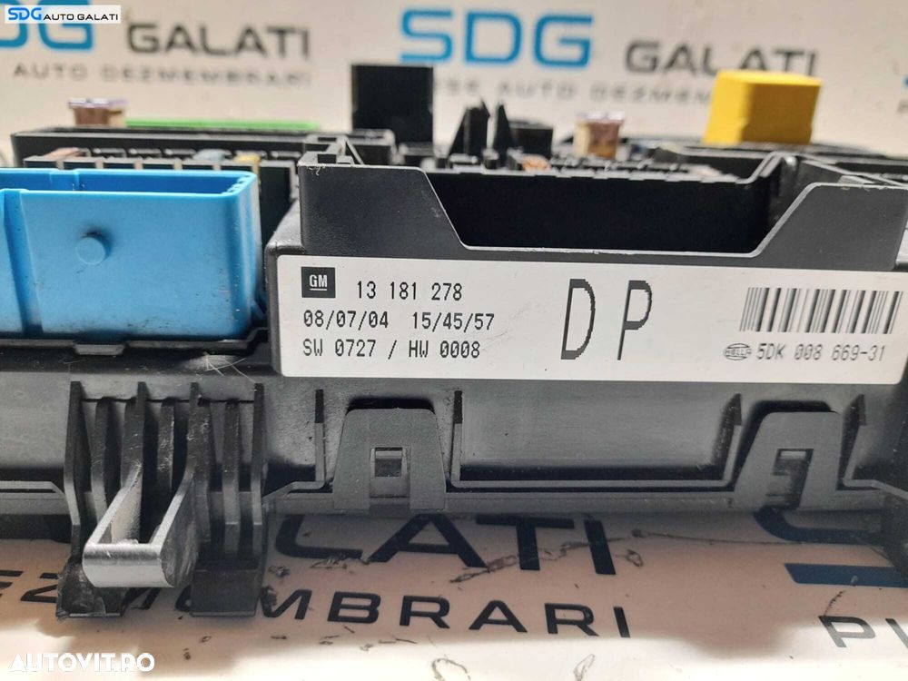 Panou Tablou Relee Sigurante Opel Astra H 1.7 CDTI 2004 - 2010 Cod 13181278 [N0140] - 6