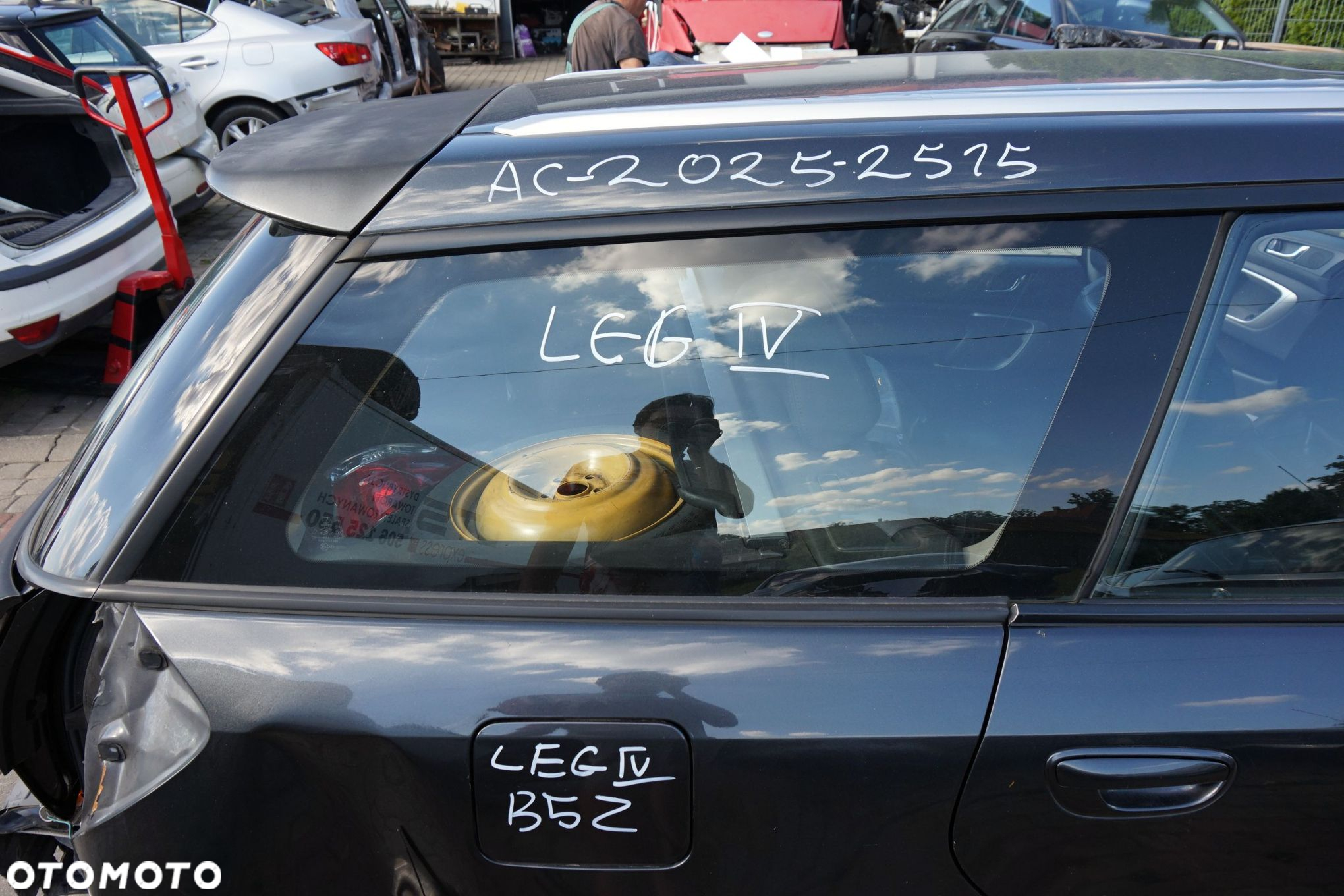 SZYBA KAROSERYJNA TYLNA PRAWA BOCZNA LEGACY IV BP LIFT KOMBI 65210AG200 SUBARU 2006-2009 - 2