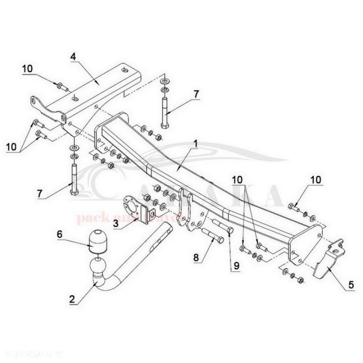 Hak Holowniczy Odkręcany Do Lr Land Rover Freelander 2 Lf 2007-2012 - 4