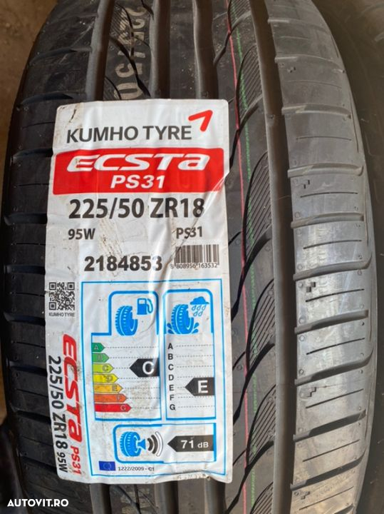 vand 2 anvelope 225/50/18 kumho de vară noi - 2