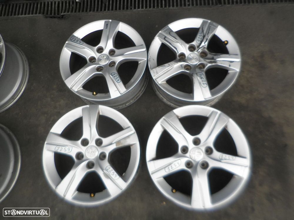 Jogo De Jantes Jgjant1254 PEUGEOT 508 2011 1.6HDI 112CV 4P CINZA ET46 7X16 5X108 64.5MM - 1