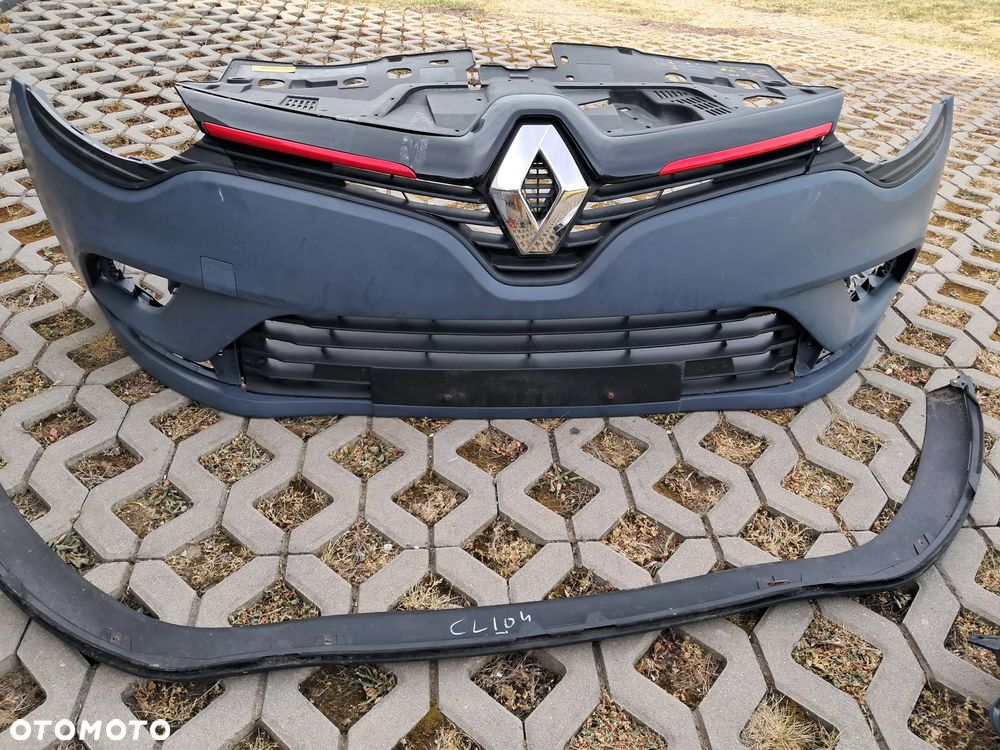 Renault Clio 4 IV LIFT zderzak przód przedni kratka środkowa pas przedni przodu - 2