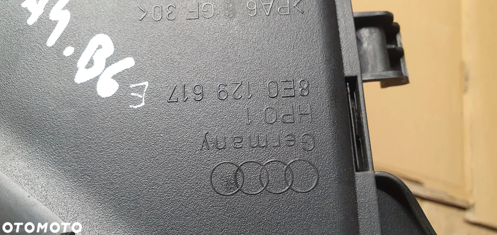 Rura przewód dolot wlot powietrza Audi A4 B6 8E0129618D 8E0129617E - 8