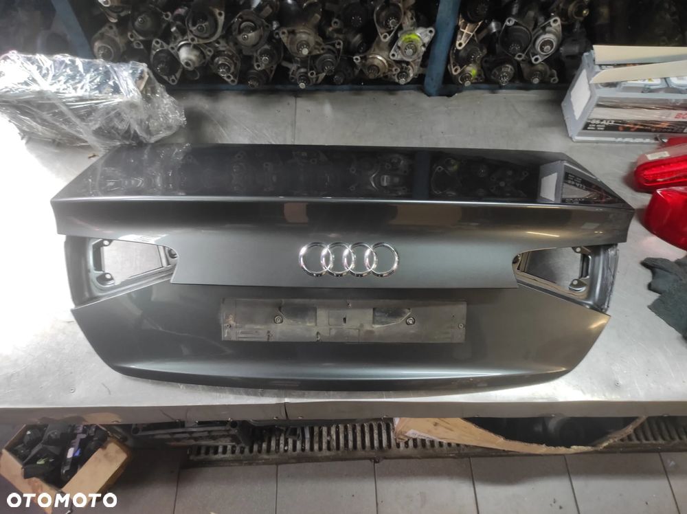 KLAPA BAGAŻNIKA TYLNA SZYBA AUDI A4 B8 LIFT SEDAN LX7R 6Y6Y DAYTONA GREY SZARA WYSYŁKA !!!! - 1