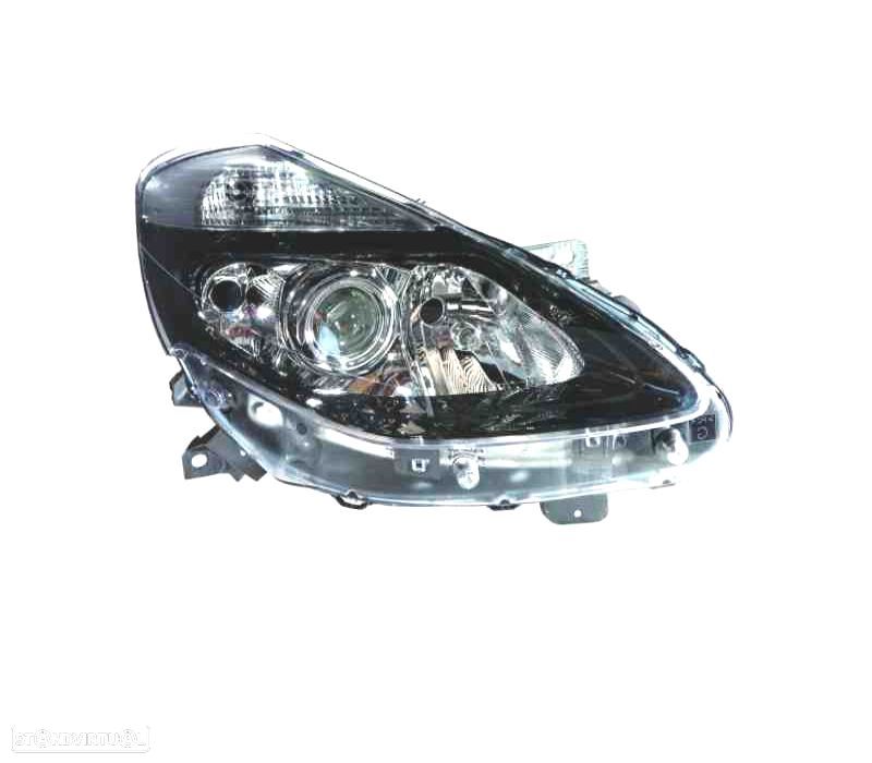FAROL DIR OPTICAS PARA RENAULT CLIO III COLLECTION 09-12 PRETO - 1