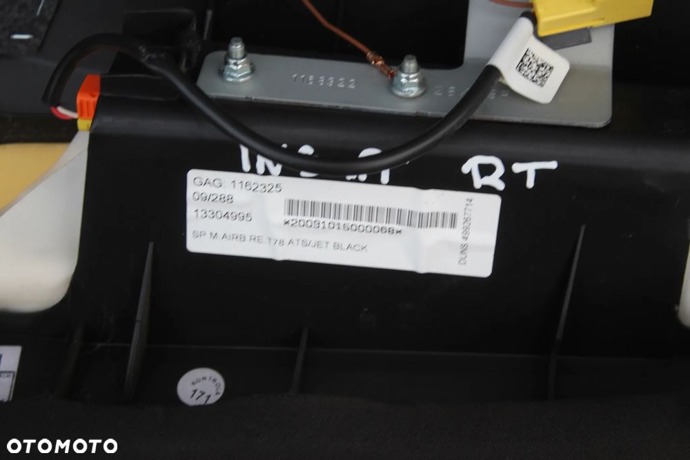 PODUSZKA KANAPY BOCZNA AIRBAG PRAWA TYLNA PRAWY TYŁ OPEL INSIGNIA A KOMBI 13304995 - 9