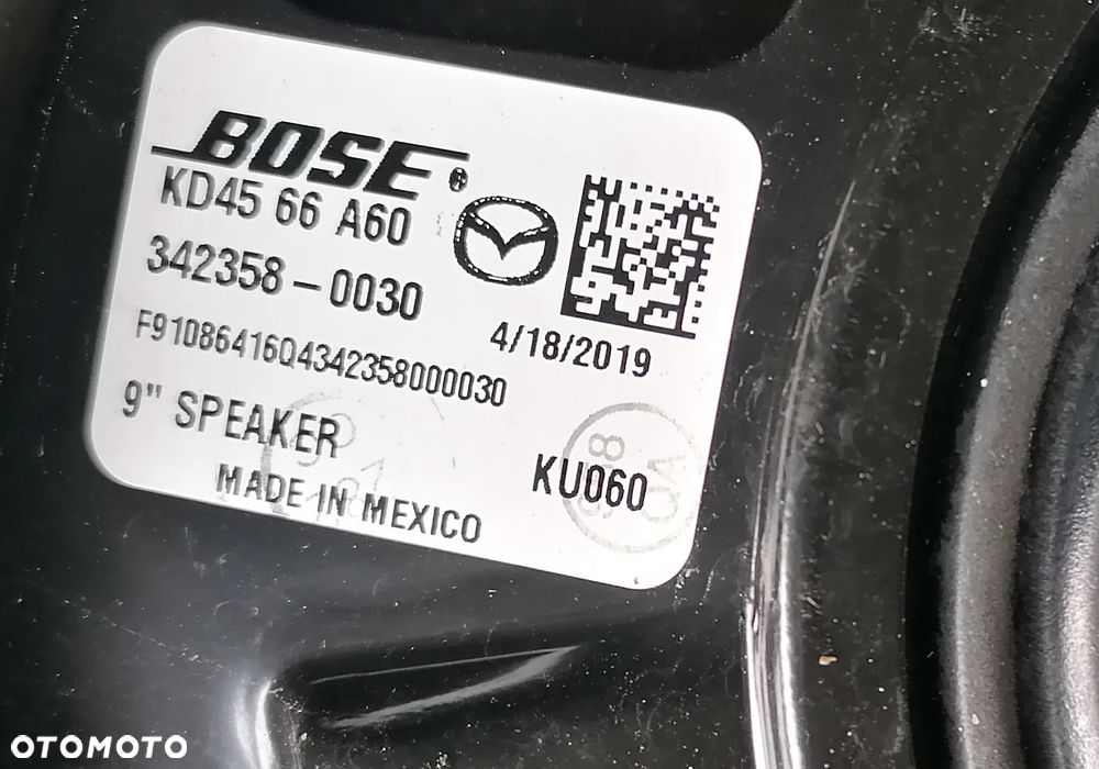 MAZDA 6 VI GJ III 13r GŁOŚNIK DRZWI BOSE KD4566A60 - 2