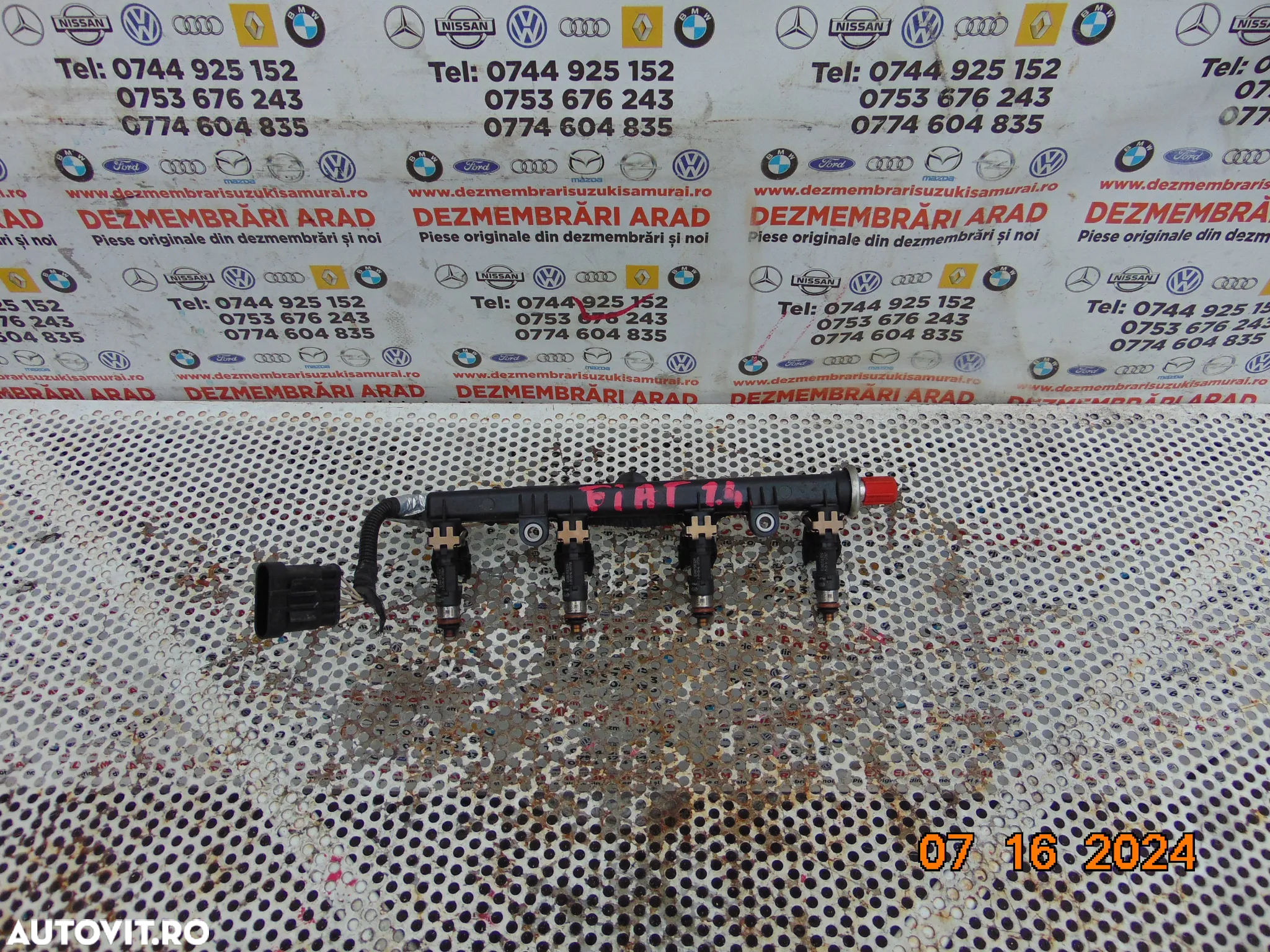 Rampa injectoare Fiat Tipo 1.4 euro 6 pansa 500 fiat 1.4 cod 0280151302 - 2