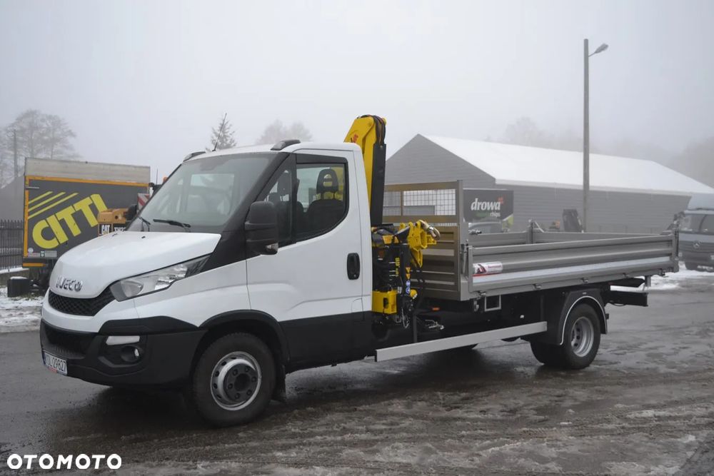 Iveco Daily 72-180 72C18 Nowy żuraw HDS Nowy WYWROT Niski przebieg SUPER STAN 70C18 65C18 Fassi HMF Hiab HYVA HC - 17
