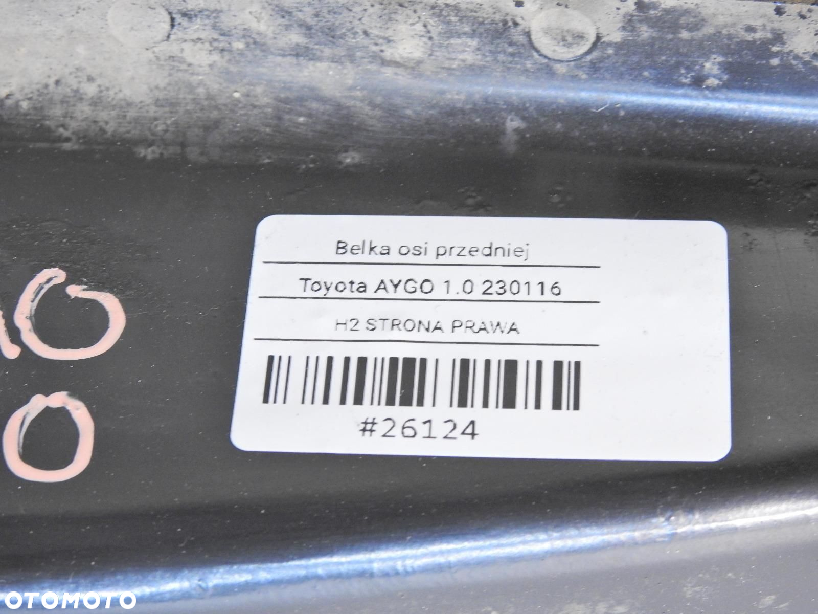 WÓZEK SANKI PRZÓD TOYOTA AYGO I 1.0 - 8