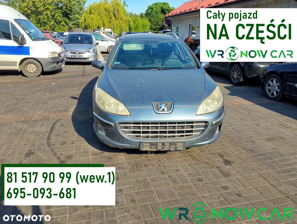 Peugeot 407 (04-08r.) 2.0 HDI 136KM. Silnik DW12TED4 Skrzynia ML6CL lakier EZW.Cały na części. GWARANCJA !!!  Przód Tył Zestaw Komplet Drzwi Klapa Zderzak Błotnik Maska Grill Atrapa Szyba Pas Lampa Lusterko Boczki Fotel Kanapa Kokpit Deska Rozdzielcza Przełącznik Włącznik Sterownik Przewody Wiązka Instalacja Moduł Komputer Czujnik Listwa Pompa Alternator Wtryski Głowica Rozrusznik Kompresor Sprzęgło Dwumas Silnik Skrzynia ABS Klimatyzacji Paliwa Wspomagania Kolektor Turbina Przepustnica Zawór Chłodnica Koło Hak Belka Sanki Zawieszenie Mcpherson Półoś Amortyzator Wydech Tłumik Zacisk Most - 1