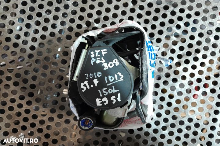 Centura siguranta fata stanga 96568574 Peugeot 308 T7 [2007 - 2011] H - 1