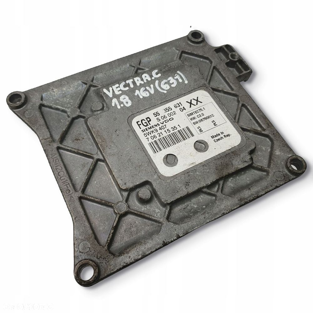 STEROWNIK SILNIKA Opel Vectra C 1.8 16V 55355631 5WK9407 XX FGP Siemens VDO - 1
