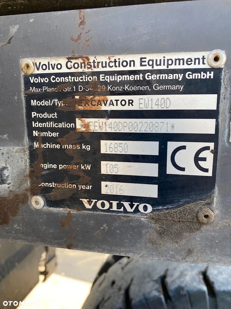 Volvo EW 140D / 2016 / Koparka z chwytakiem - 25