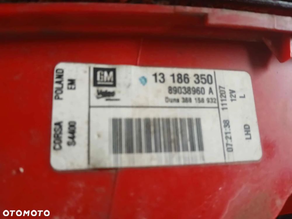 Opel Corsa D Lampa tylna lewa - 4