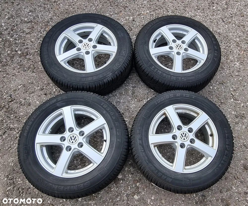 4x koła felgi opony zima Volkswagen Golf Polo Audi Seat Skoda 195/65/15 Semperit Master-Grip 2 195/65R15 5x100 - 1