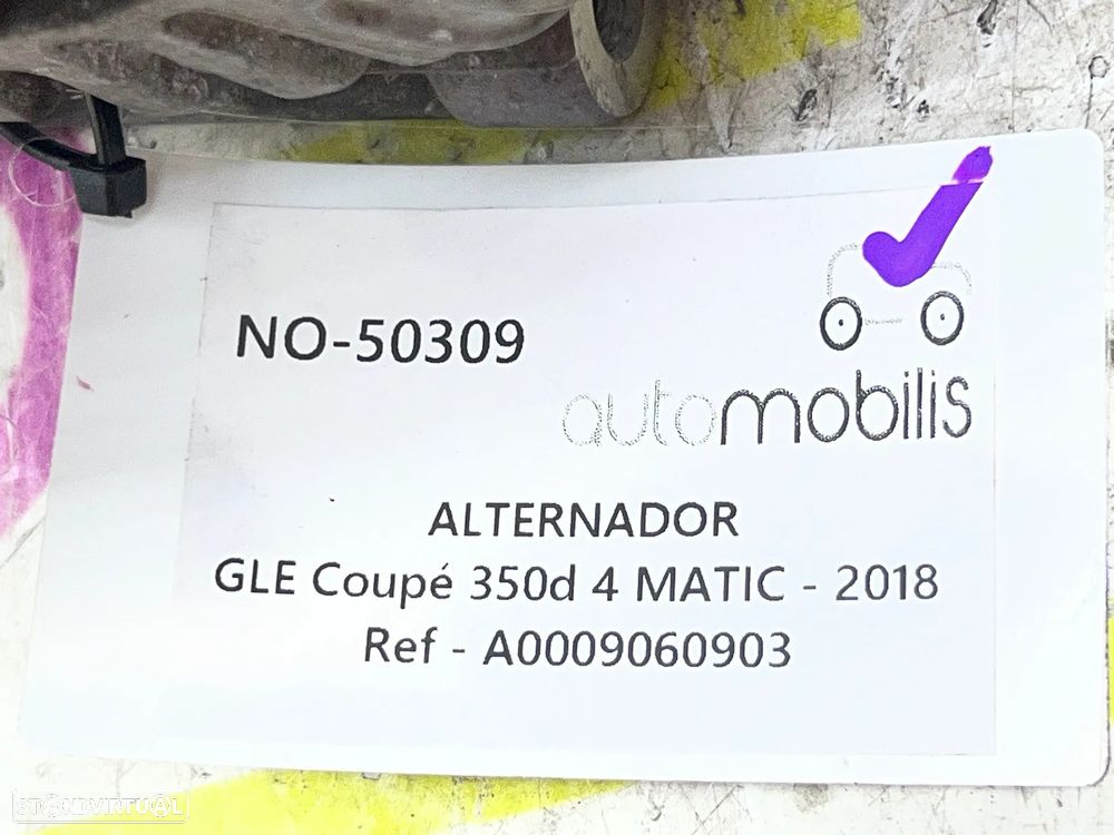 Alternador MERCEDES-BENZ GLE (W166) 350 d 4-matic Ref. 9060903 - NO. 50309 - 5