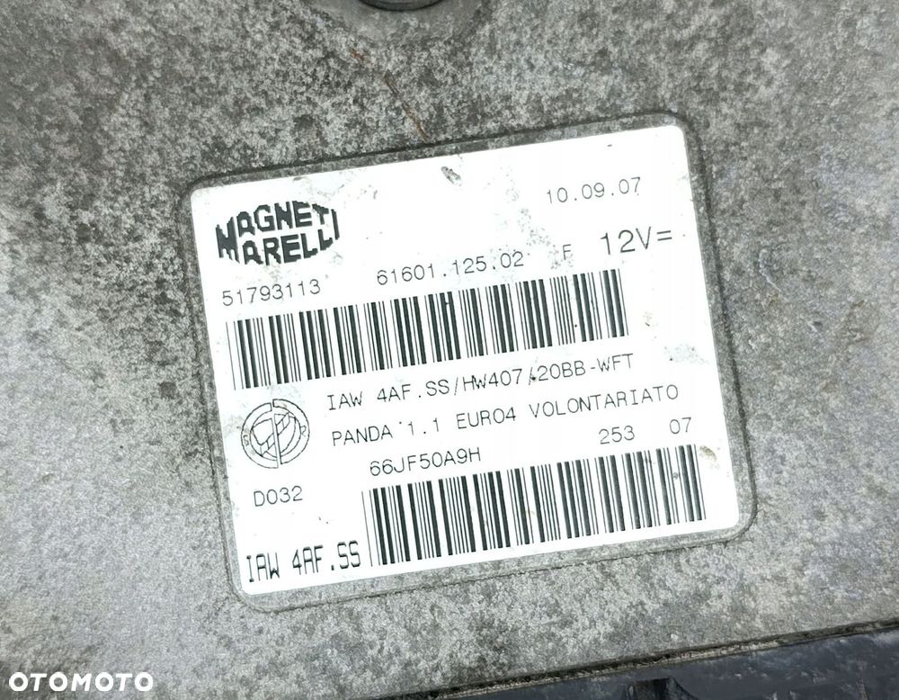 KOMPUTER SILNIKA STEROWNIK FIAT PANDA 55196261 - 3