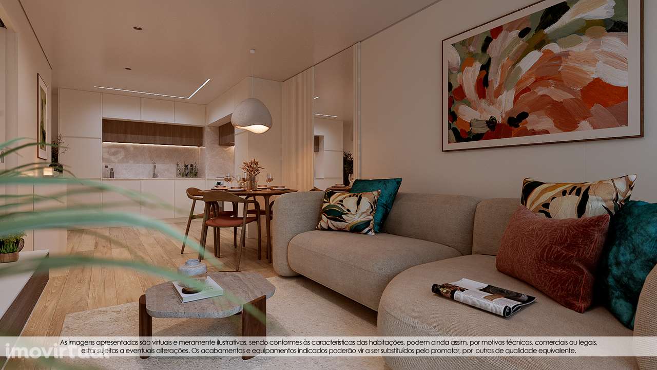 Apartamento T1 + OFFICE novo com varanda e garagem - Grande imagem: 5/26