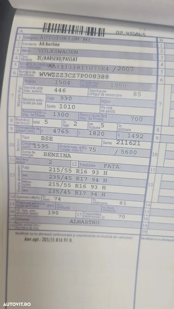 Dezmembrez volkswagen passat - 2