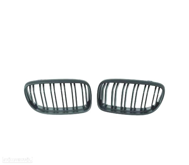 GRELHA FRONTAL BMW E90 E91 08-12 LOOK M PRETO MATE - 2