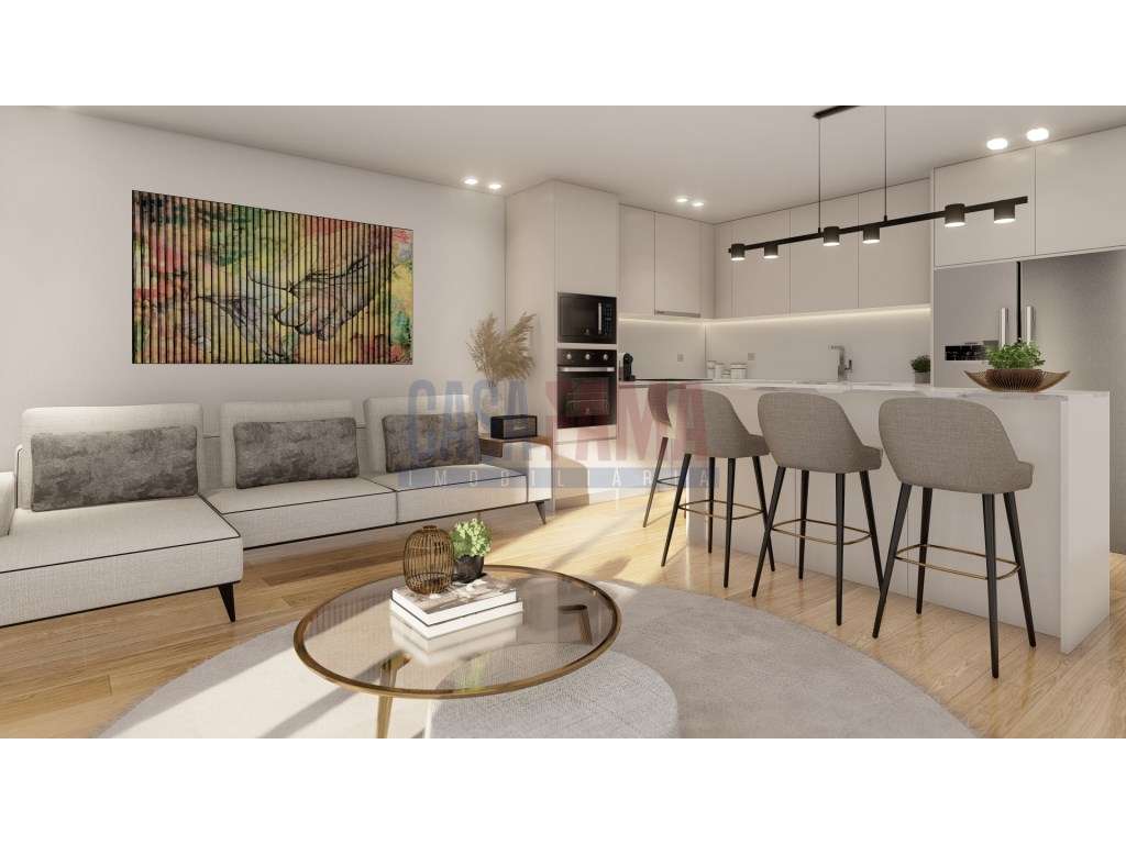 Apartamento T2 Novo em Ribeirão com Suite, Ampla Varanda e Garagem - Grande imagem: 2/30