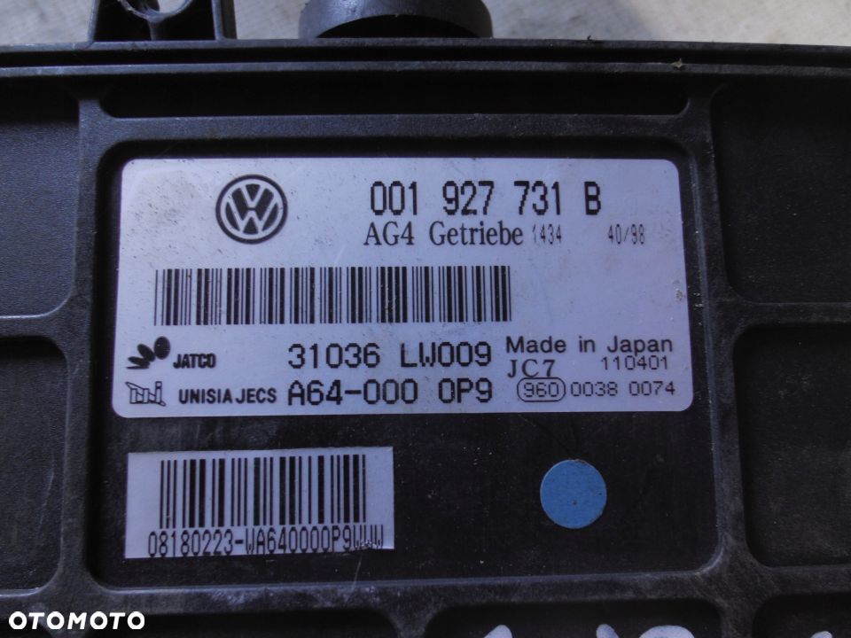VW POLO 3 6N 6N2 KOMPUTER SILNIKA 001927731B 1.4 MPI - 2